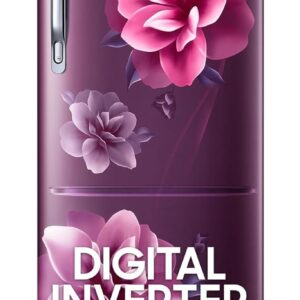 Samsung 183 L, 4 Star, Digital Inverter, Direct-Cool Single Door Refrigerator (RR20C1824CR/HL, Red, Camellia Purple, Base Stand Drawer)